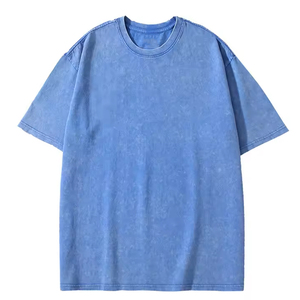 Camiseta Casual de Manga Corta para Hombre, Color Morado Sólido, Cuello Redondo, 100% Algodón Jersey, Corte Regular, Estilo Oversize - Product Image 2