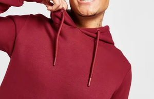 ชุดวอร์มฮู้ดดี้สีเบอร์กันดีสำหรับผู้ชาย – ชุดเสื้อสเวตเชิ้ตและกางเกงจ็อกเกอร์แบบเรียบ พร้อมโลโก้สั่งทำ ชุดลำลองสำหรับเล่นกีฬาแบบสองชิ้น - Product Image 5