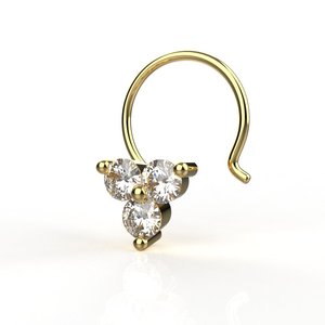 Classic 22K Gold Plated Huggie <b>Earrings</b> Round Crystal Flower Shape Claw Setting Unisex <b>Fine</b> Jewelry - Product Image 1