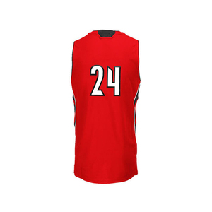 เสื้อบาสเก็ตบอลแขนกุดสีแดงหมายเลข 24 พิมพ์ลายระบายอากาศได้ดีเสื้อกล้ามโพลีเอสเตอร์สำหรับผู้ใหญ่ทุกเพศทุกวัย - Product Image 2