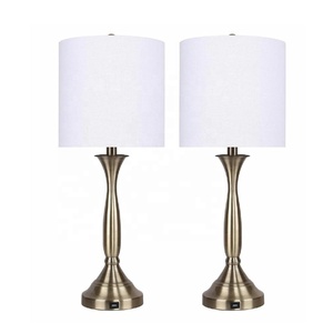 Lámpara de mesa martillada sin pantalla hecha de Metal para sala de estar mesita de noche lámpara de mesa eléctrica decoración de cabecera pasillo decoración del hogar - Product Image 5