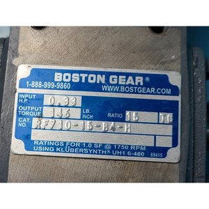 BOSTON GEAR RF710-15-B4-H Utilisé tel quel Pièces d'équipement semi-conducteur d'occasion - Product Image 4
