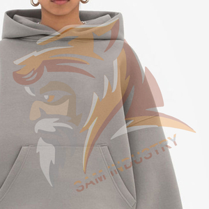 Custom Oversized <b>Drop</b> Shoulder Hoodie Women Soft Fleece Pullover Warm Casual Loose Fit Streetwear Plus Size Hoodie - Product Image 5
