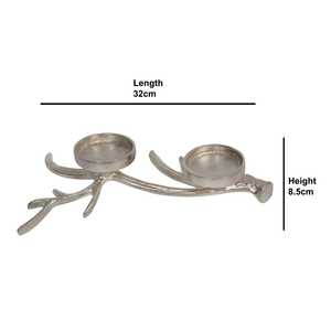 Jaffsexports Tabletop Silver Antler <b>Tea</b> <b>Light</b> Holder for <b>Christmas</b> Home Decoration Durable Metal Handmade Eco-Friendly Candle - Product Image 3