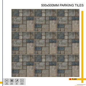 Dalles de stationnement extérieures résistantes aux chocs 50x50 cm, adaptées aux zones de stationnement nécessitant des performances de surface élevées et une texture de sécurité. - Product Image 1