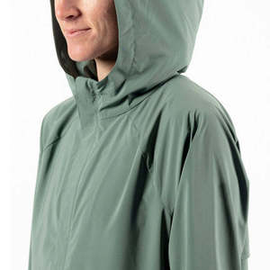 Men's Winter Thick Zipper Canvas Windbreaker <b>Jacket</b> Waterproof & Breathable Hooded <b>Pattern</b> for Cycling Running OEM Service - Product Image 6