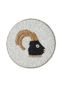 Sous-verre rond imperméable en perles et résine avec motif mosaïque étoile de mer, style moderne, peint, écologique, article promotionnel - Product Image 4