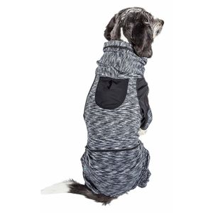 Felpa con Cappuccio Active Performance per Animali Domestici, Elasticizzata in 4 Direzioni, Bicolore, Design Melange per Riscaldamento Completo e Posizione Downward Dog - Product Image 2