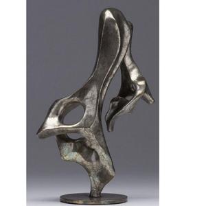 Sculpture Abstract Deluxe Brass Aluminum Decorative Metal Art Decor <b>Statue</b> Hotel Metal Art Figurine Home Table Decoration Figure - Product Image 2