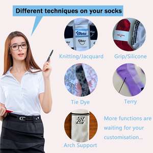 Chaussettes de sport en coton pour hommes avec logo personnalisé, motif dessin animé, respirantes, légères, absorbant la transpiration, idéales pour l'automne - Product Image 4