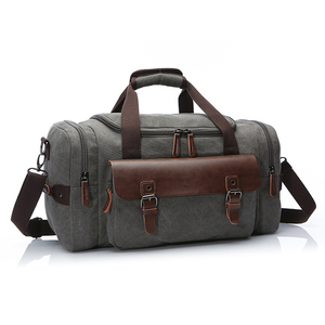 Sac de voyage en toile Bigwood Sports, grande capacité, sac de sport pour la nuit, sac à bandoulière, fermeture à glissière - Product Image 1
