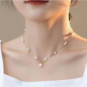 Collar de Perlas de Agua Dulce de Plata de Ley S925 de Alta Calidad con Hebilla de Cielo Estrellado, Estilo Zhuji, Producto Premium - Product Image 1