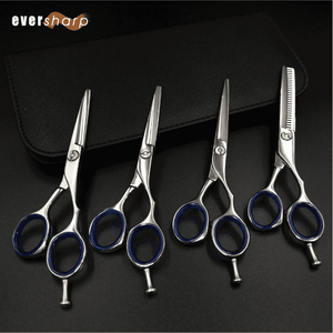 Ciseaux à cheveux bleus poignées pointes de lame tranchantes et émoussées pour la coupe de cheveux et l'utilisation de salon outil de beauté avec acier et acier inoxydable 1PC - Product Image 3