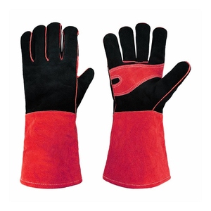 Gants de soudage en cuir de vachette pleine fleur renforcés, ignifuges, haute résistance, pour la lutte contre les incendies, nouveau design - Product Image 4