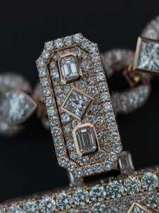 จี้ตัวอักษรแบบกำหนดเองประดับเพชรเต็มตัว |   เงินแท้ 925 |   เพชรโมอิสซาไนต์ VVS |   จี้ห้อยคอฮิปฮอปแบบอักษรย่อ |   ผู้ผลิตเครื่องประดับแบบ OEM | - Product Image 5