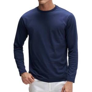 T-shirt à manches longues double couche pour homme, vierge, durable, style streetwear, vente en gros directe usine - Product Image 6