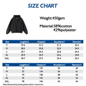 Heavyweight 450GSM Acid Wash Distressed Retro Hoodie Hombres Hip Hop Style Terry Cloth Pullover ODM Supply Oversized Drop Shoulder - Product Image 3