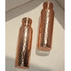 Handmade Copper Pitcher with Handle Vintage Design Large Capacity for Dining Use - Product Image 6