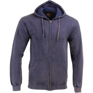 Sudadera con Capucha de Algodón Premium de Alta Visibilidad Color Naranja para Hombre, Modelo 2025, MNG11687, Cierre de Cremallera - Product Image 4