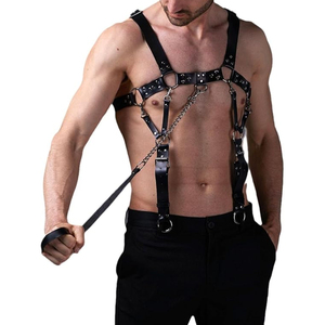 New Arrival Premium Quality Best Supplier Custom Leather <b>Harness</b> Top Adjustable Strap Fashion <b>Harness</b> Top For <b>Men</b> & Women - Product Image 1