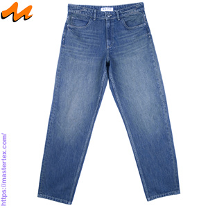 Jeans de Mezclilla para Hombre, Corte Recto, 100% Algodón, Lavado Claro, Transpirables, Ecológicos, Cinco Bolsillos, 11.94 OZ - Product Image 1