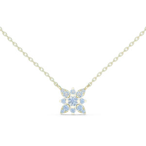 จี้เพชรทรงกลมทองคำ 14K สำหรับผู้หญิง |   ของขวัญวันครบรอบ |   เพชรที่เพิ่งเพาะเลี้ยง - Product Image 1