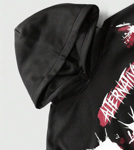 เสื้อฮู้ดดี้ผู้ชายแฟชั่นใหม่ล่าสุด ดีไซน์ตามสั่ง ผลิตจากผ้าฝ้าย 100% ลายพิมพ์ DTF สไตล์ลำลอง ทันสมัย เป็นมิตรต่อสิ่งแวดล้อม - Product Image 3