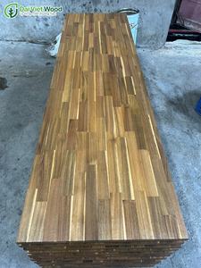 Durable Golden Teak Finish Acacia <b>Wood</b> Kitchen Dining Bathroom Countertops Contemporary Wax Oil Home <b>Table</b> <b>Top</b> Finger-Jointed - Product Image 2