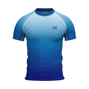 Camisetas Deportivas Personalizadas para Hombre con Logotipo Impreso, Compresión Ligera sin Costuras, Secado Rápido, Ajuste Ceñido y Alta Elasticidad - Product Image 4