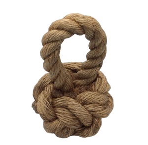 Jute mince torsadé fait à la main porte butée charnière porte coulissante fermeture automatique noir charnière de porte - Product Image 1