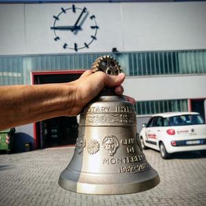 Sculpture d'extérieur en forme de cloche en bronze italien Style religieux personnalisé 14 kg 280 mm de diamètre Métal comprend un modèle de moulage de logo MI E3 - Product Image 3