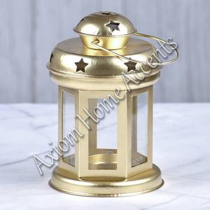 Linternas festivas de velas Glam vintage Estilo elegante hecho a mano Lujoso toque navideño de Axiom Home Accents - Product Image 2