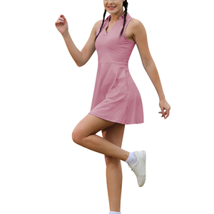 Top Selling Women's Tennis Uniform New Arrivals Floral Sleeveless Tennis Sets - Product Image 4