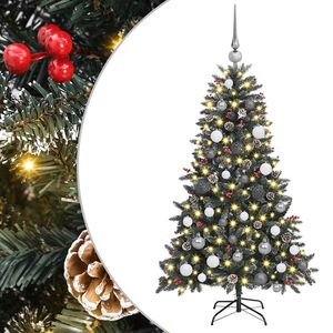 Árbol de Navidad Artificial de 150 LED, 59.06 Pulgadas, Verde, con Luces Navideñas Festivas - Product Image 2