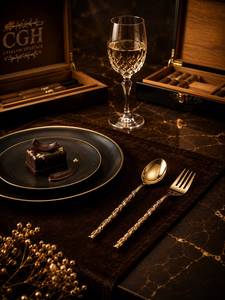 Excellent Quality Professional Metal <b>Gold</b> Plated <b>Kitchen</b> <b>Utensil</b> Set for Food Preparation Cooking Frying Baking Grilling - Product Image 6