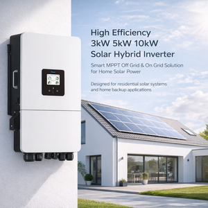 Convertisseur <span class=keywords><strong>solaire</strong></span> hybride haute efficacité 3kW 5kW 10kW |   Système <span class=keywords><strong>solaire</strong></span> intelligent MPPT hors réseau et sur réseau pour l'énergie <span class=keywords><strong>solaire</strong></span> domestique - Product Image 2