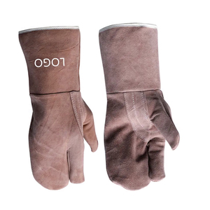 Heat Resistant Fireproof Unlined Palm TIG Multi-Task Welding Work <b>Gloves</b> Cow Split Leather Safety Working <b>Gloves</b> <b>For</b> Welders - Product Image 3