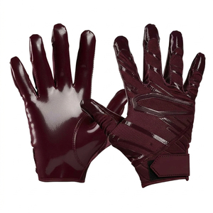 Custom Printed Breathable Lightweight Full Finger Unisex Receiver Sports <b>Gloves</b> High Quality Design American Football <b>Gloves</b> - Product Image 1