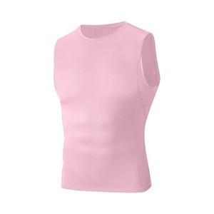 Débardeur en tricot sans manches pour homme, col rond, blanc uni, coupe ajustée, style décontracté - Product Image 2