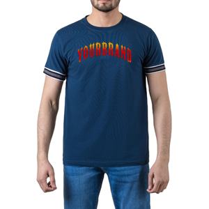 T-shirt Hip Hop Homme Streetwear 100% Coton Jersey 350g Impression Numérique Logo Personnalisé Panneaux Coupe Ample Respirant - Product Image 5