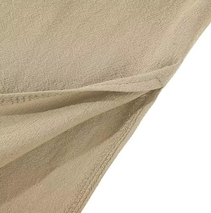 Vêtement islamique pour homme, thobe kanzu, en polyester, col montant, couleur unie, manches longues, décontracté, grande taille, très vendu - Product Image 6