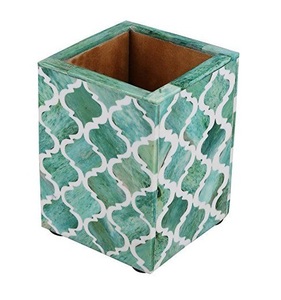 Portalápices Rectangular de Resina de Lujo Ecológico de Primera Clase para Mesa de Estudio Hecho a Mano - Product Image 4