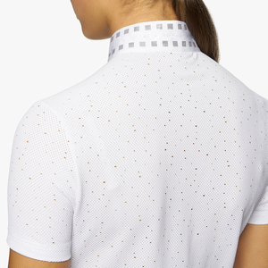 Chemise de compétition équestre de haute qualité, extensible dans 4 directions, en tissu technique doux au toucher, idéale pour la compétition et les spectacles. - Product Image 3