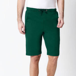 Premium Men's Casual Summer Cotton Sweat Shorts Green Gym Fitness Jogger Training Shorts Breathable French Terry Fleece Shorts - Product Image 1