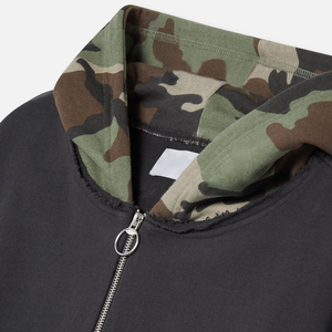 Sweat-shirt à capuche pour homme en gros, personnalisé, en molleton épais 100% coton, respirant, avec poche - Product Image 4