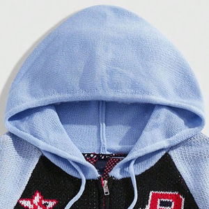 Sweat à capuche unisexe en molleton 100 % coton épais, coupe ample, style streetwear, personnalisable avec logo sur le devant - Product Image 3