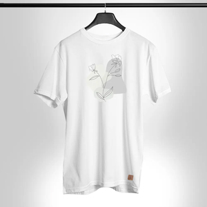Camiseta de Manga Corta con Cuello Redondo Amarilla para Hombre, Logotipo Frontal, Corte Regular Informal, 100% Algodón Jersey, Impresión Serigrafiada, Secado Rápido - Product Image 2