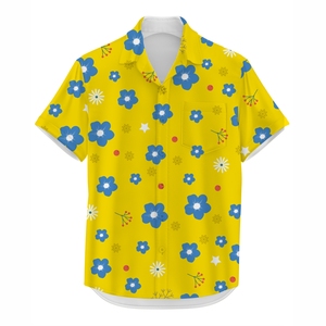 เสื้อเชิ้ตชายหาดพิมพ์ลายทรอปิคอลแบบสั่งทำพิเศษสำหรับผู้ชาย ผ้าโพลีเอสเตอร์ระบายอากาศดี ติดกระดุม เหมาะสำหรับวันหยุดพักผ่อนฤดูร้อน เสื้อชายหาดลำลอง - Product Image 5