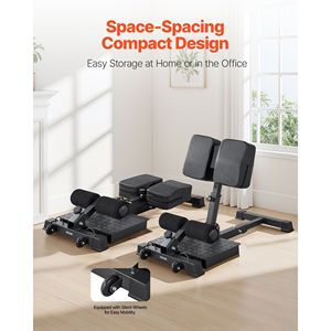Multi-Function Deep Sissy Squat Machine Easy Setup Foldable Core Waistline <b>Trainer</b> for Leg Muscle <b>Thigh</b> <b>Exerciser</b> - Product Image 5