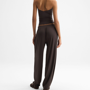 Pantalon de jogging en maille taille haute pour femme, coupe ample décontractée, en tissu doux et respirant de qualité supérieure - Product Image 2